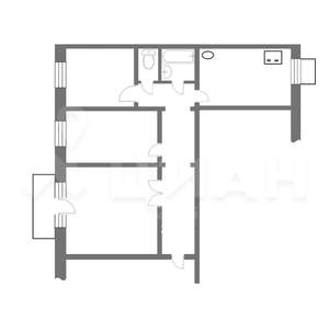 3-к квартира, вторичка, 77м2, 3/3 этаж