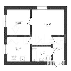 2-к квартира, вторичка, 31м2, 2/5 этаж