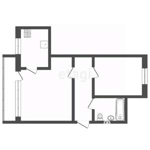 2-к квартира, вторичка, 43м2, 5/5 этаж
