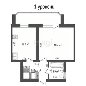 3-к квартира, вторичка, 92м2, 4/5 этаж