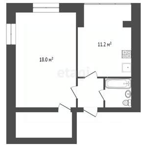 1-к квартира, вторичка, 37м2, 2/11 этаж