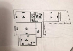 3-к квартира, вторичка, 63м2, 2/10 этаж