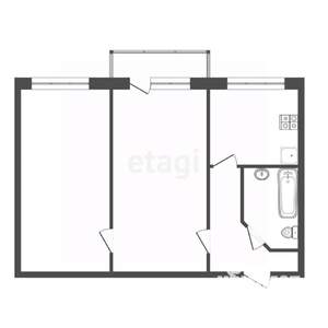 2-к квартира, вторичка, 42м2, 5/5 этаж