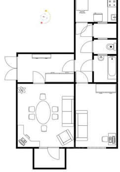 2-к квартира, вторичка, 53м2, 4/4 этаж