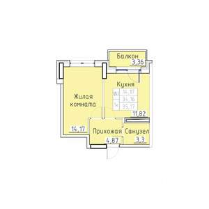 1-к квартира, вторичка, 35м2, 5/8 этаж
