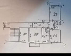 4-к квартира, вторичка, 76м2, 3/5 этаж