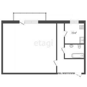 1-к квартира, вторичка, 32м2, 4/5 этаж