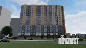 1-к квартира, строящийся дом, 43м2, 2/14 этаж