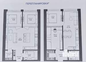2-к квартира, вторичка, 56м2, 3/17 этаж