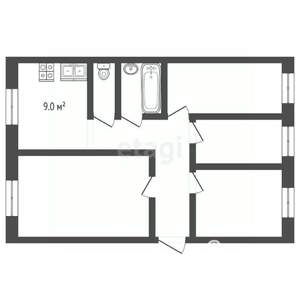 4-к квартира, вторичка, 71м2, 5/9 этаж