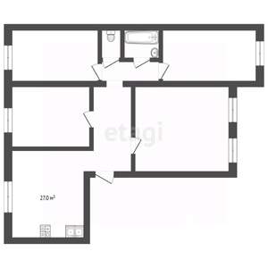 4-к квартира, вторичка, 128м2, 1/3 этаж