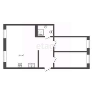 3-к квартира, вторичка, 61м2, 3/3 этаж