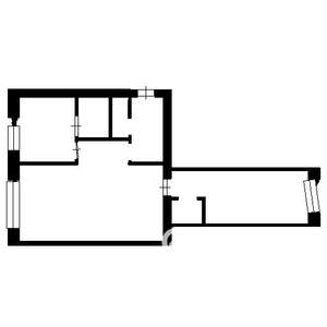 2-к квартира, вторичка, 45м2, 5/6 этаж