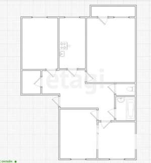 4-к квартира, вторичка, 81м2, 5/5 этаж