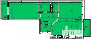 2-к квартира, строящийся дом, 75м2, 5/14 этаж