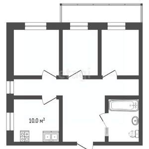 3-к квартира, вторичка, 63м2, 6/7 этаж