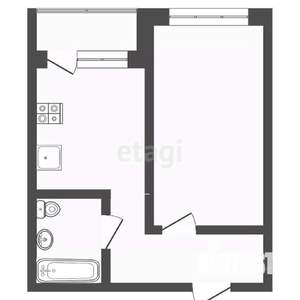 1-к квартира, вторичка, 30м2, 8/10 этаж