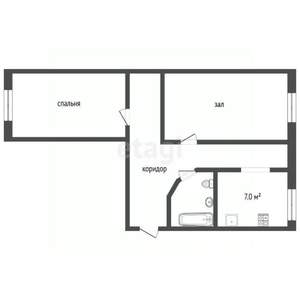 2-к квартира, вторичка, 43м2, 2/5 этаж