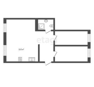 3-к квартира, вторичка, 61м2, 3/3 этаж