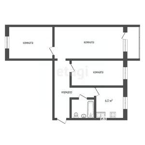 3-к квартира, вторичка, 60м2, 5/5 этаж