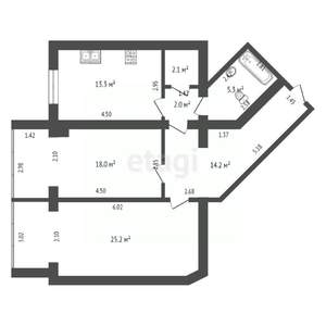 4-к квартира, вторичка, 143м2, 5/8 этаж