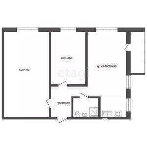 3-к квартира, вторичка, 61м2, 3/9 этаж