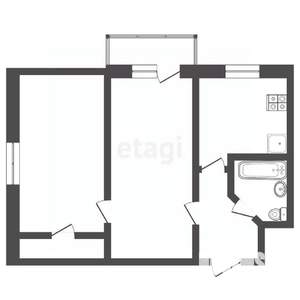 2-к квартира, вторичка, 42м2, 5/5 этаж