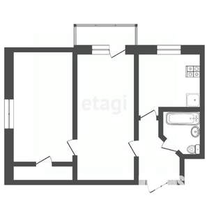 2-к квартира, вторичка, 42м2, 5/5 этаж