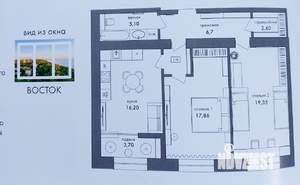2-к квартира, вторичка, 75м2, 14/17 этаж
