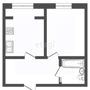 1-к квартира, вторичка, 45м2, 6/9 этаж