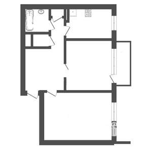 2-к квартира, вторичка, 45м2, 3/9 этаж