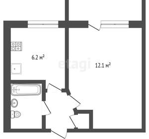 1-к квартира, вторичка, 21м2, 1/5 этаж