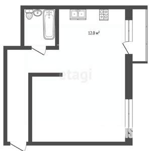 1-к квартира, вторичка, 49м2, 6/10 этаж