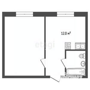 1-к квартира, вторичка, 42м2, 1/11 этаж