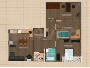 3-к квартира, вторичка, 92м2, 3/3 этаж
