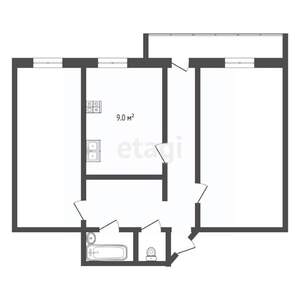 2-к квартира, вторичка, 58м2, 4/11 этаж